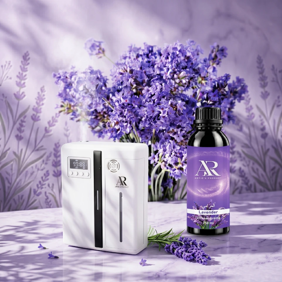 Advanced Aroma Diffuser + 250ML Lavender Fragrance Liquid Set