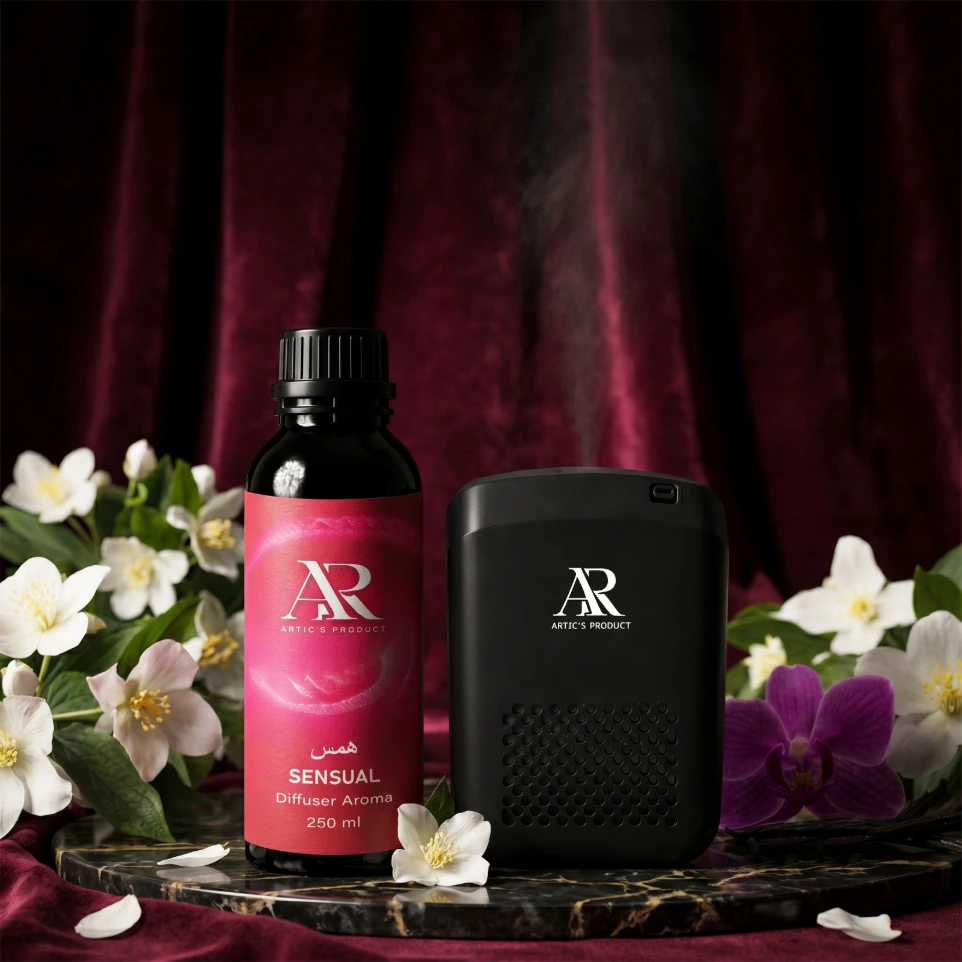 Advanced Electronic Diffuser Machine + 250ML Sensuel Scent Liquid Combo Set