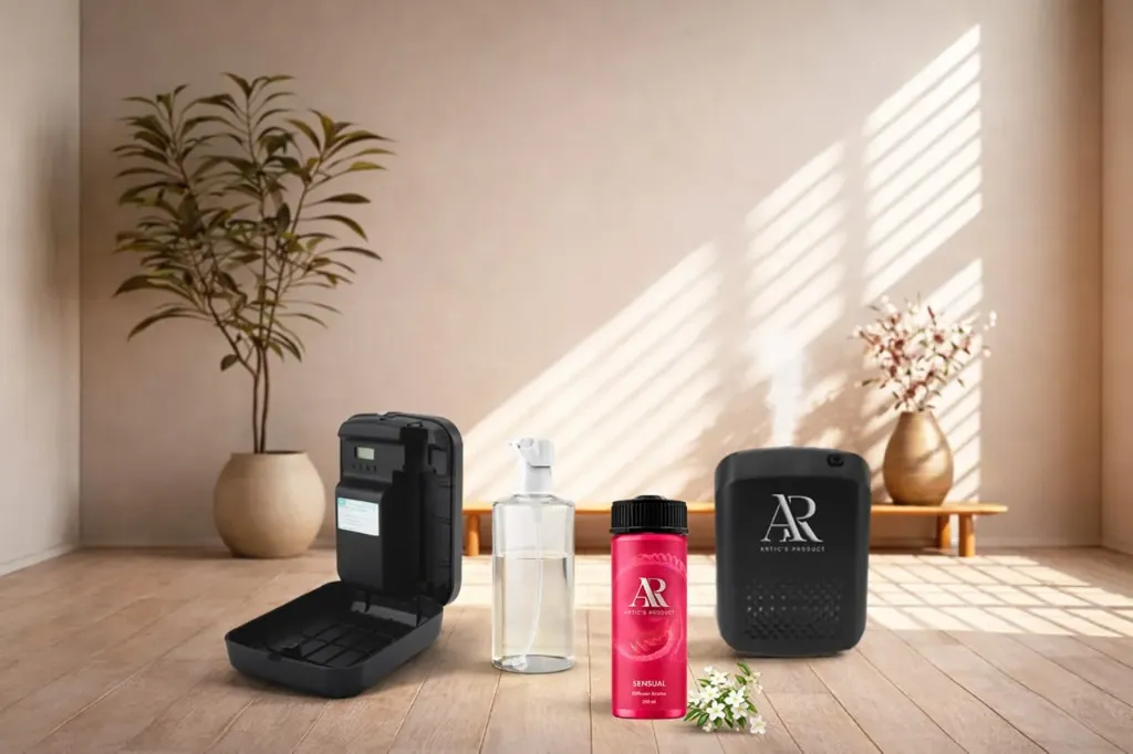 Advanced Electronic Diffuser Machine + 250ML Sensuel Scent Liquid Combo Set